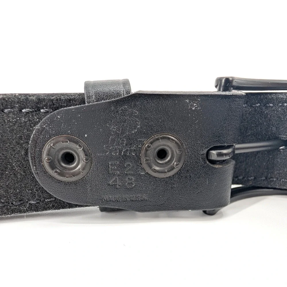 DeSantis‎ E25 Economy Leather Belt Black Tactical Duty Made in USA Size 48